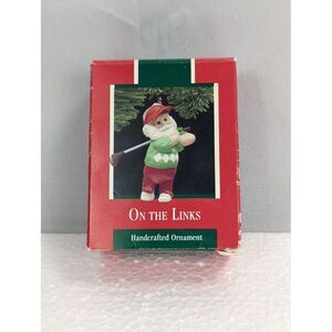 Hallmark Keepsake Ornament 1989 On The Links Santa‎ Golfing In Box